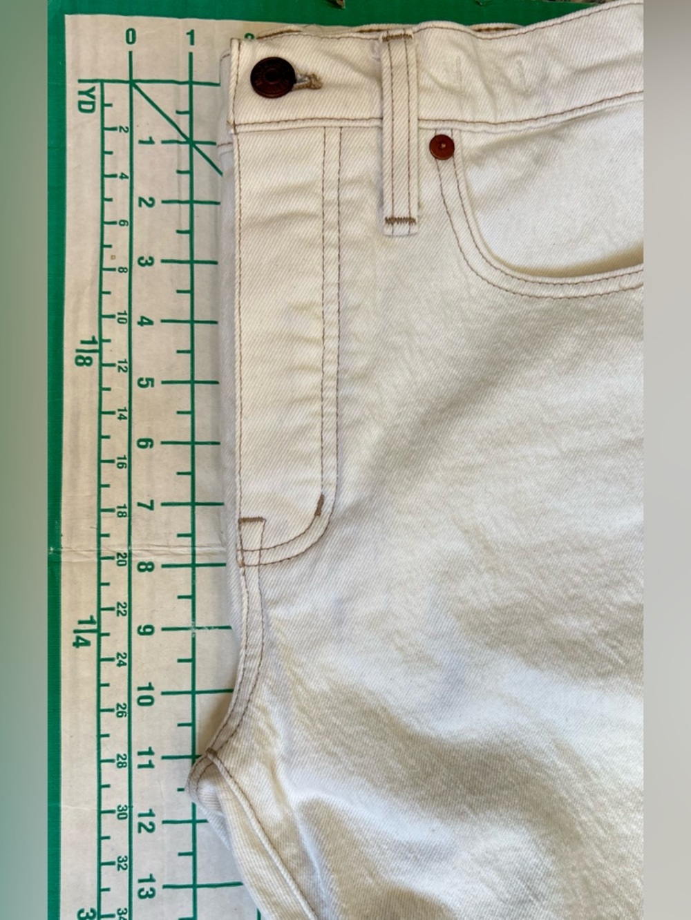 Madewell Cream Denim Jeans - Picture 7 of 12